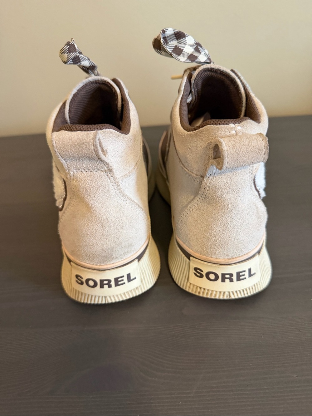 Sorel Out and About IV Leather Ankle Boot in Beige and Brown - Picture 8 of 11